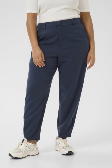 Kaffe Curve Merla Pantalon Bleu marine minuit - Jeans & Pantalons Femme Grandes Tailles – Plus Size - 