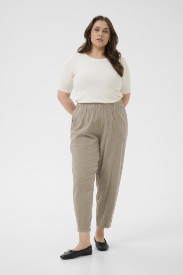 Kaffe Curve Nana Barrel Pants Brindle - Pantalons en tissu - 