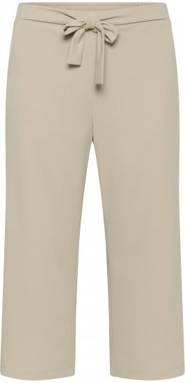 Kaffe Curve Pheolo Cropped Pants Feather Grey - Pantalons en tissu - 