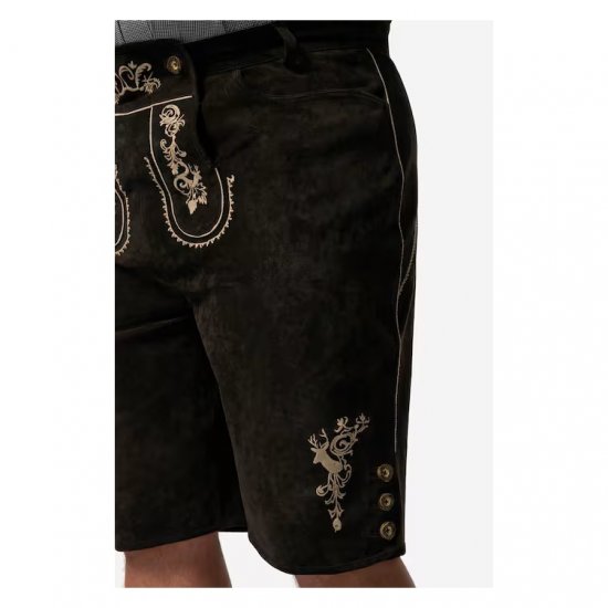 Men Plus Leather Trousers Dark Brown - Tenues de fête - Tenues de fête – Pour célébrer avec style et confort