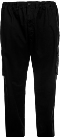 Espionage TR052 Cargo Trousers Black - Pantalons cargo - Pantalon Cargo Hommes Grandes Tailles