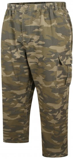 Espionage TR054 Camoflage Trousers Green - Pantalons cargo - Pantalon Cargo Hommes Grandes Tailles