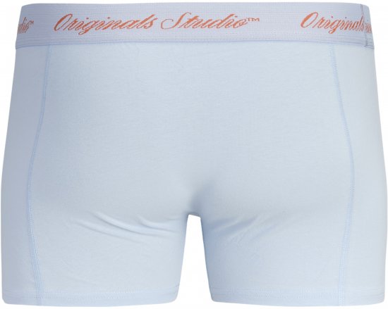 Jack & Jones Norrebro Solid Trunks 3-Pack Blue - Boxers - Caleçons Grande Taille 