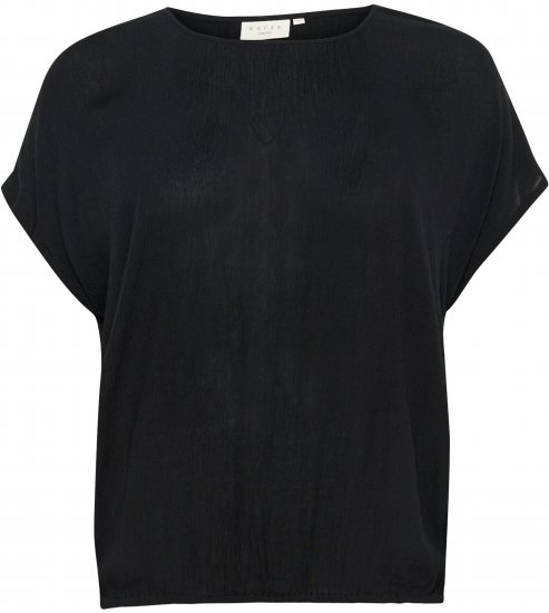 Kaffe Curve Ami Stanley Manches courtes Noir profond - T-shirts - 