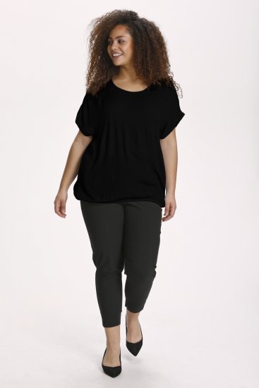 Kaffe Curve Ami Stanley Manches courtes Noir profond - T-shirts - 