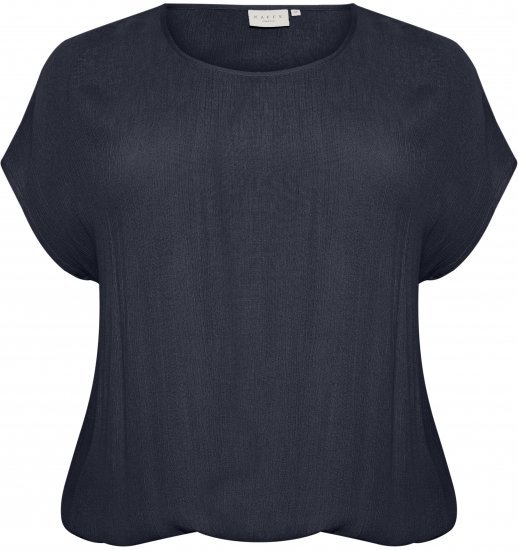 Kaffe Curve Ami Stanley Manches courtes Bleu marine minuit - T-shirts - 