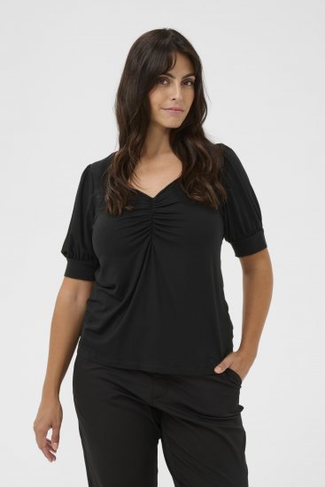 Kaffe Curve Sissy T-shirt Noir profond - T-shirts - 