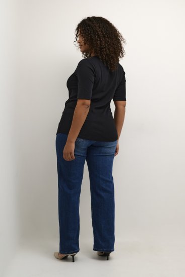 Kaffe Curve Carina T-shirt Noir profond - T-shirts - 