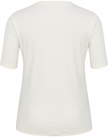 Kaffe Curve Carina T-shirt Chalk - T-shirts - 