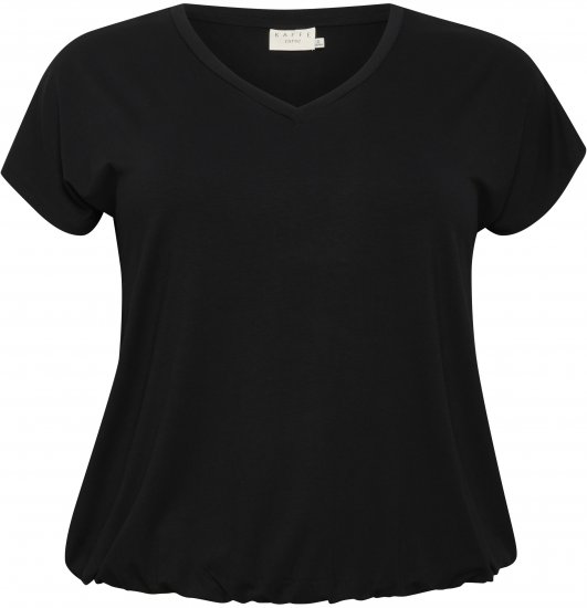 Kaffe Curve Jena V-Neck T-shirt Noir profond - T-shirts - 