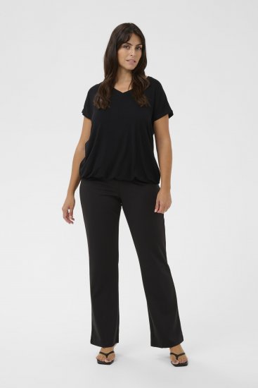 Kaffe Curve Jena V-Neck T-shirt Noir profond - T-shirts - 