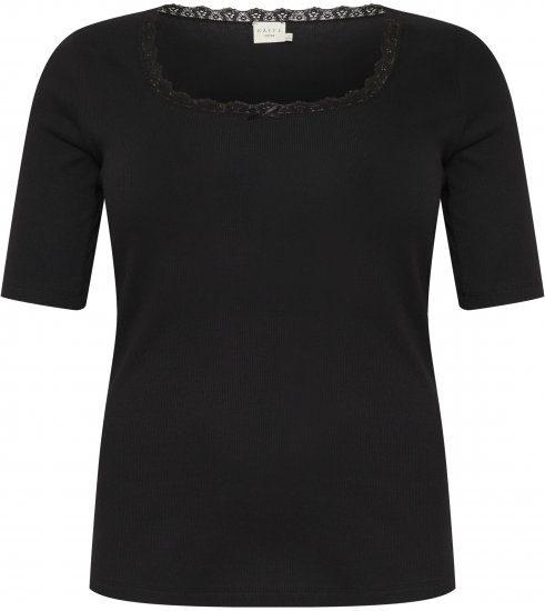 Kaffe Curve Britt T-shirt Noir profond - T-shirts - 