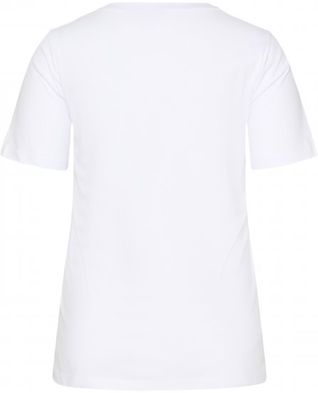 Kaffe Curve June T-shirt Blanc - T-shirts imprimés pour femme - 