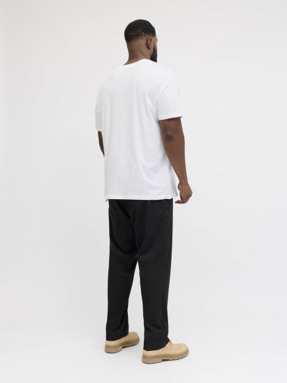 Jack & Jones Brandon T-Shirt White - T-shirts - T-shirts Homme Grande Taille