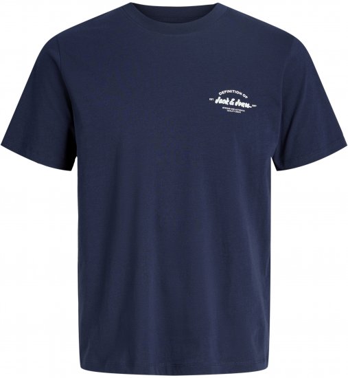 Jack & Jones Brandon T-Shirt Blue - T-shirts - T-shirts Homme Grande Taille