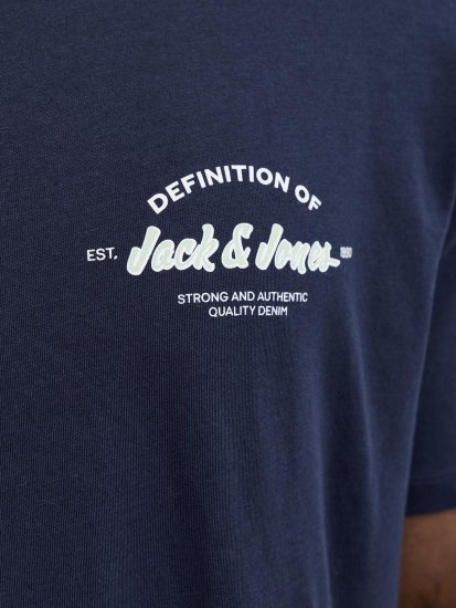 Jack & Jones Brandon T-Shirt Blue - T-shirts - T-shirts Homme Grande Taille