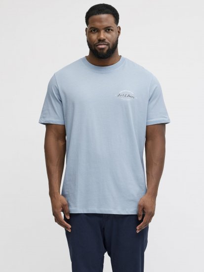 Jack & Jones Brandon T-Shirt Celestial Blue - T-shirts - T-shirts Homme Grande Taille