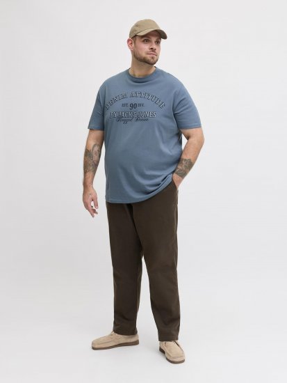 Jack & Jones Edenver T-Shirt Blue - T-shirts - T-shirts Homme Grande Taille