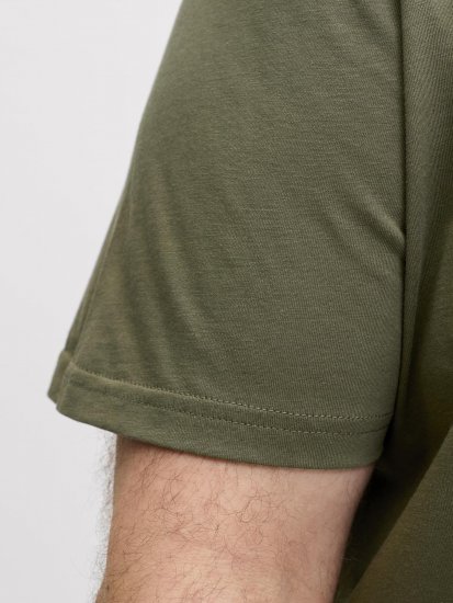 Jack & Jones Edenver T-Shirt Khaki - T-shirts - T-shirts Homme Grande Taille
