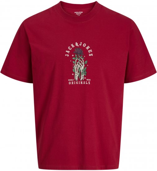 Jack & Jones Catskills T-shirt Rouge - T-shirts - T-shirts Homme Grande Taille