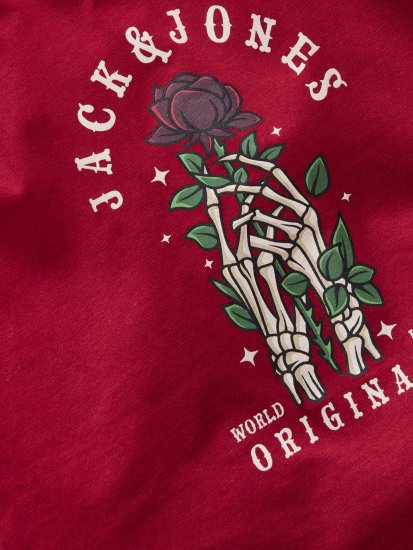 Jack & Jones Catskills T-shirt Rouge - T-shirts - T-shirts Homme Grande Taille