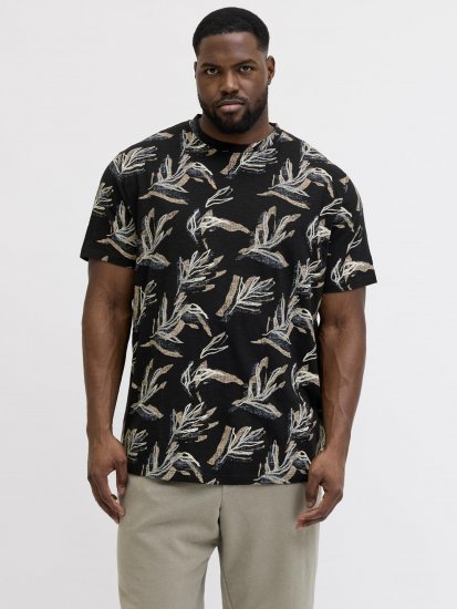 Jack & Jones Montauk T-Shirt Black - T-shirts - T-shirts Homme Grande Taille