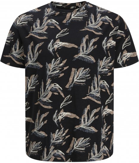 Jack & Jones Montauk T-Shirt Black - T-shirts - T-shirts Homme Grande Taille