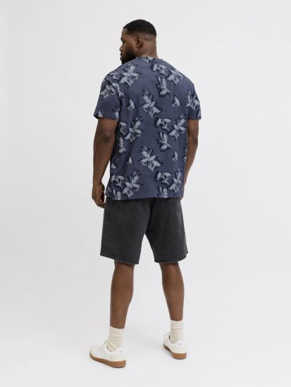 Jack & Jones Montauk T-Shirt Blue - T-shirts - T-shirts Homme Grande Taille