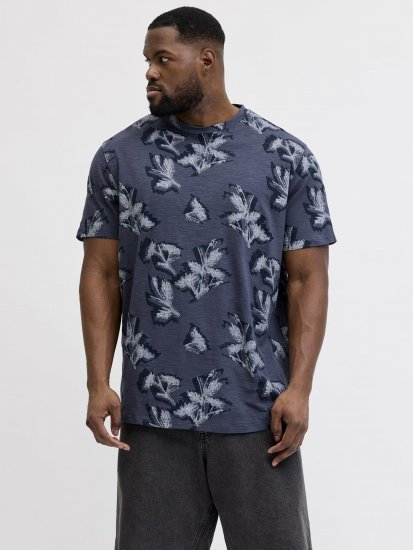 Jack & Jones Montauk T-Shirt Blue - T-shirts - T-shirts Homme Grande Taille