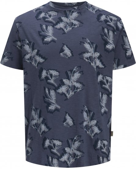 Jack & Jones Montauk T-Shirt Blue - T-shirts - T-shirts Homme Grande Taille