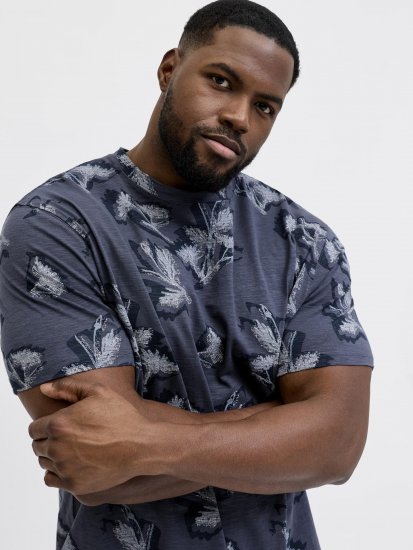 Jack & Jones Montauk T-Shirt Blue - T-shirts - T-shirts Homme Grande Taille