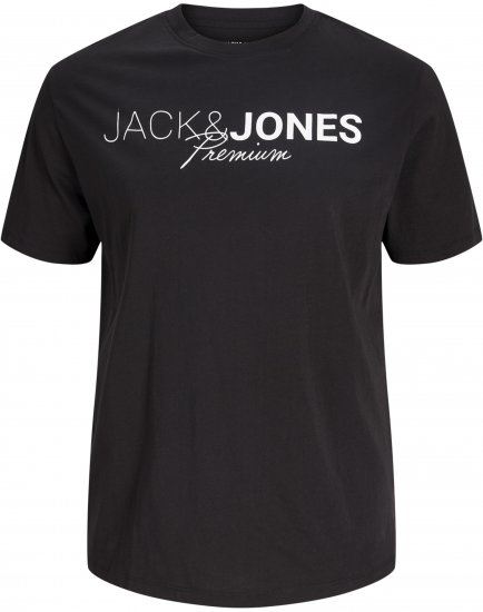 Jack & Jones Blaneo Short Sleeve T-shirt Black - T-shirts - T-shirts Homme Grande Taille