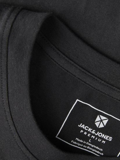 Jack & Jones Blaneo Short Sleeve T-shirt Black - T-shirts - T-shirts Homme Grande Taille