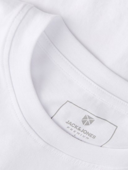 Jack & Jones Blaneo Short Sleeve T-Shirt White - T-shirts - T-shirts Homme Grande Taille