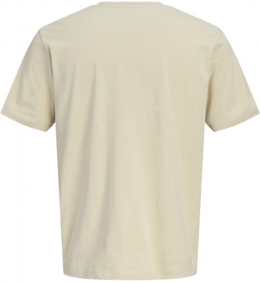 Jack & Jones Blaneo Short Sleeve T-shirt Beige - T-shirts - T-shirts Homme Grande Taille