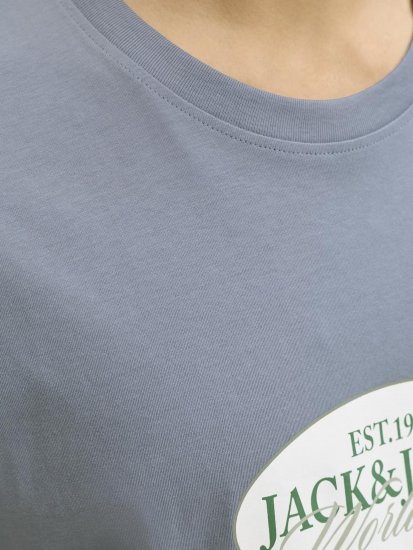 Jack & Jones Catskills Worldwide T-shirt Bleu - T-shirts - T-shirts Homme Grande Taille