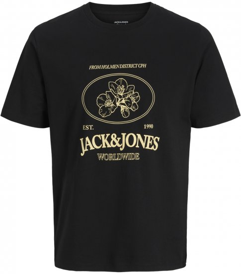 Jack & Jones Nantucket T-Shirt Noir - T-shirts - T-shirts Homme Grande Taille
