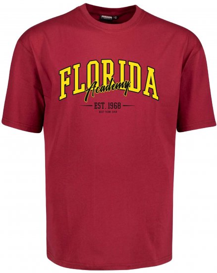 Adamo Florida Comfort Fit T-Shirt Red - T-shirts avec impression - 