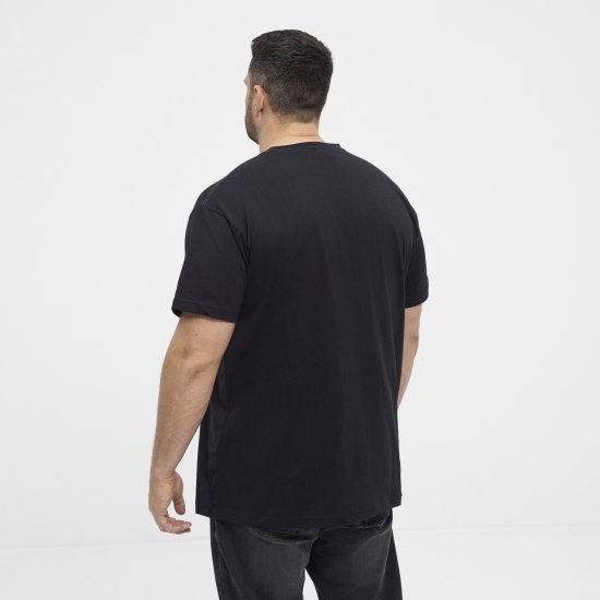 North Latitude 53333 Grid Printed T-Shirt Black - T-shirts - T-shirts Homme Grande Taille