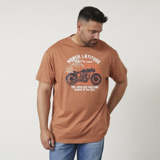 North Latitude 61118 T-Shirt Imprimé Amberlight - T-shirts - T-shirts Homme Grande Taille