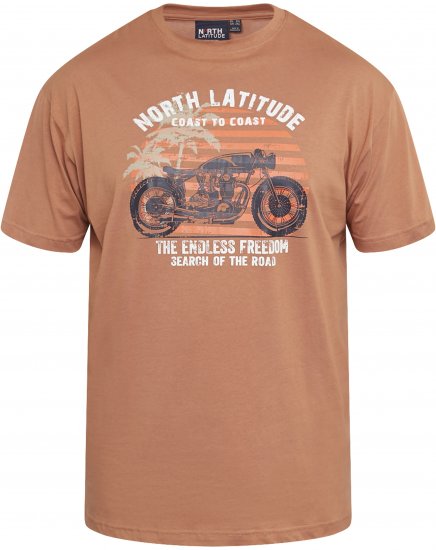 North Latitude 61118 T-Shirt Imprimé Amberlight - T-shirts - T-shirts Homme Grande Taille