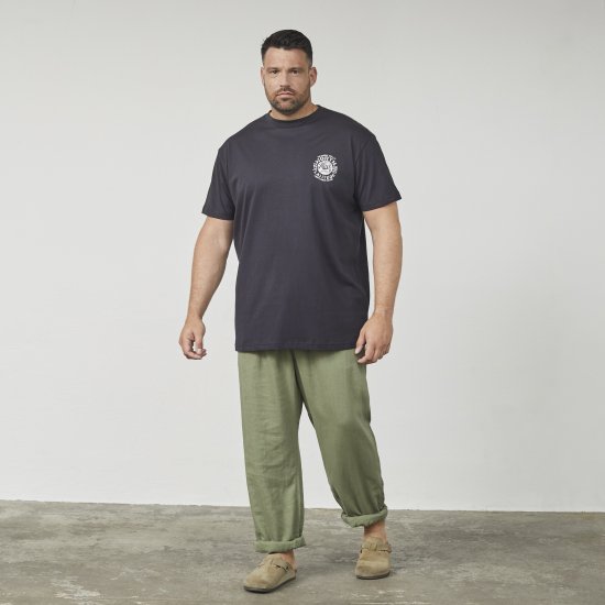 North Latitude 61122 T-Shirt Imprimé Noir - T-shirts - T-shirts Homme Grande Taille