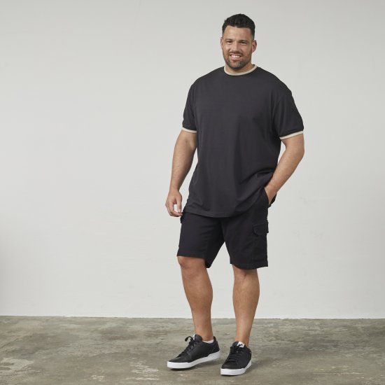 North Latitude 61125 Superflex Piqué T-Shirt Noir - T-shirts - T-shirts Homme Grande Taille