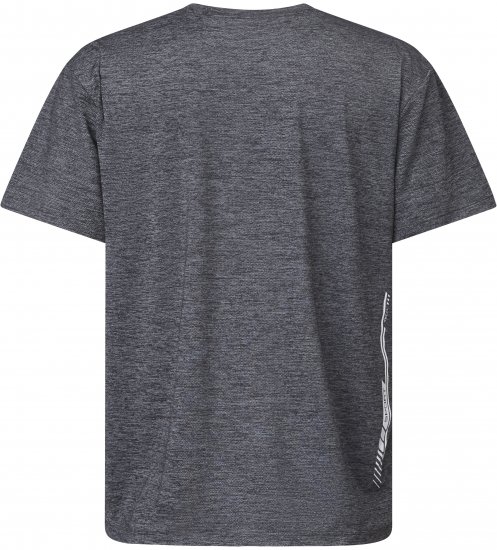 North Latitude 61160 Cool Effect T-Shirt Manches Courtes Gris Chiné Foncé/Clair - T-shirts - T-shirts Homme Grande Taille