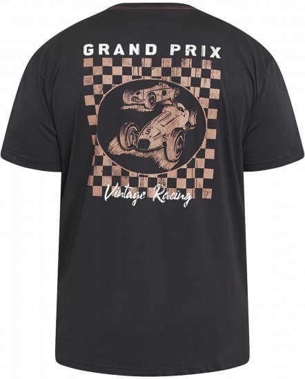 North Latitude 61165 T-Shirt Avec Impression Dans Le Dos Noir - T-shirts - T-shirts Homme Grande Taille