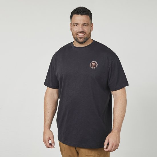 North Latitude 61316 T-Shirt Imprimé Noir - T-shirts - T-shirts Homme Grande Taille