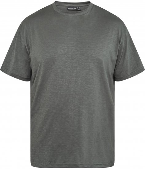 North Latitude 61317 T-Shirt Slub Avec Impression Dans Le Dos Vert Poussière Foncé - T-shirts - T-shirts Homme Grande Taille