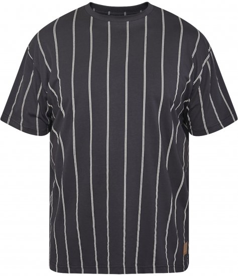 North Latitude 61319 T-Shirt Rayé Noir - T-shirts - T-shirts Homme Grande Taille