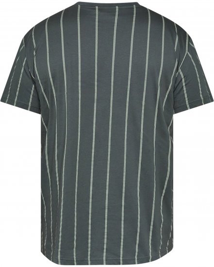 North Latitude 61319 T-Shirt Rayé Vert Poussière Foncé - T-shirts - T-shirts Homme Grande Taille