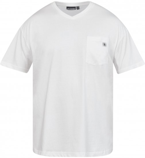 North Latitude 61322 T-Shirt Col V Blanc - T-shirts - T-shirts Homme Grande Taille